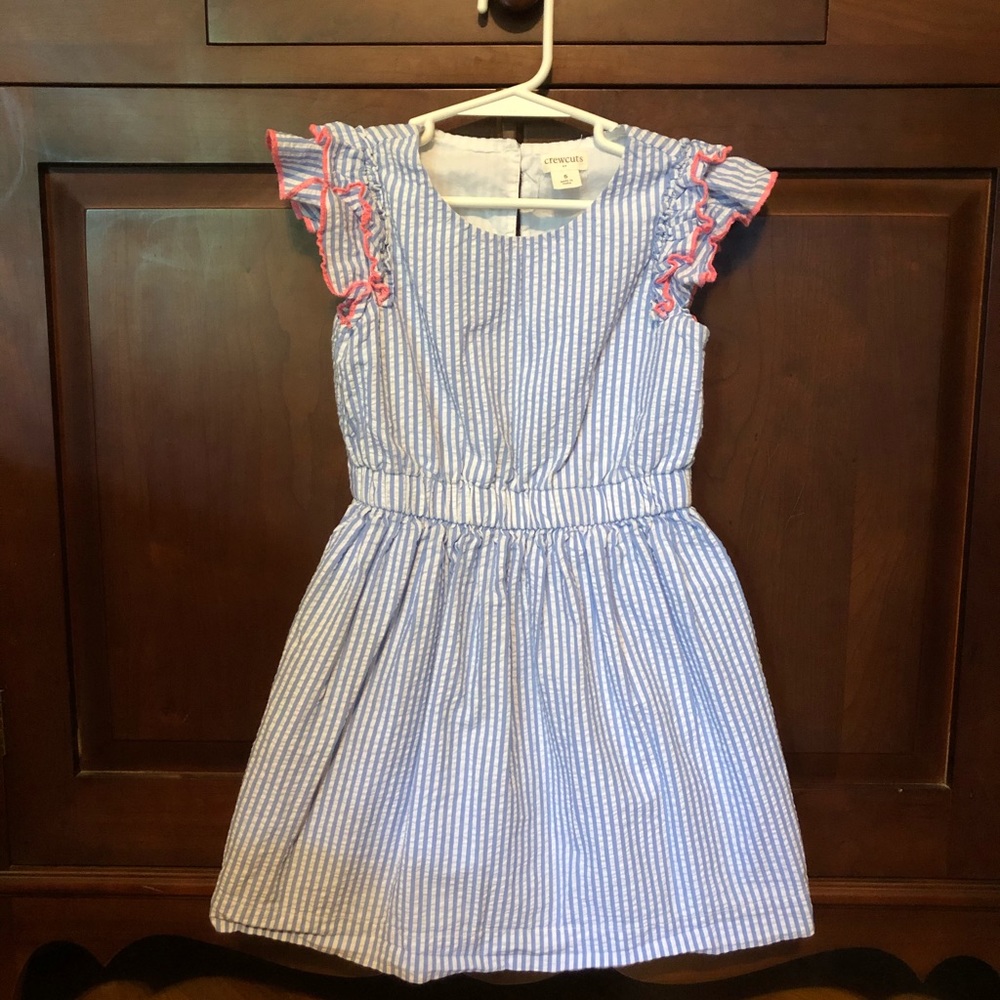 Crewcuts girls 5 striped seersucker summer dress